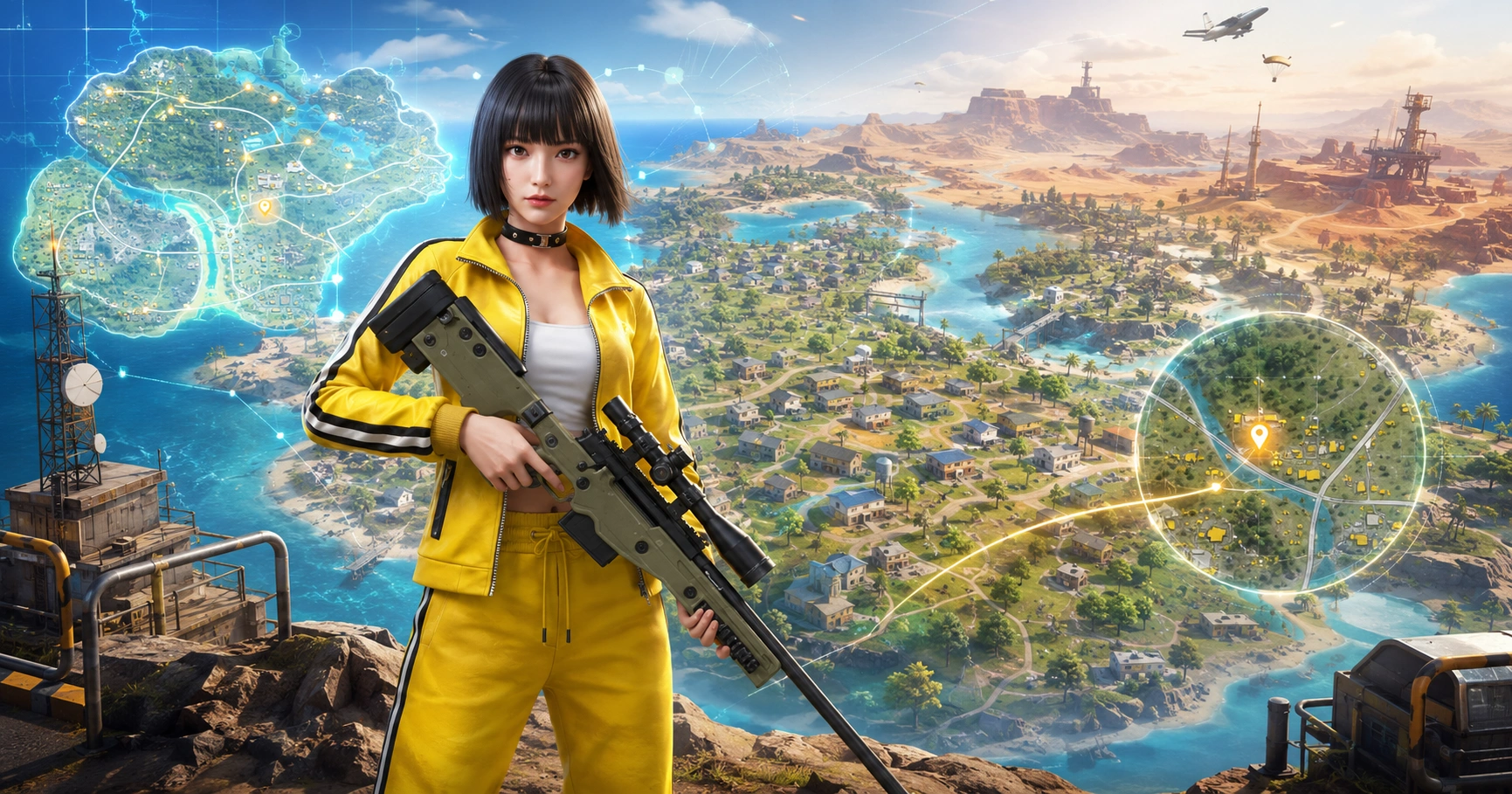 6 Spot High Ground Free Fire Favorit Sniper, Auto Kontrol Map!