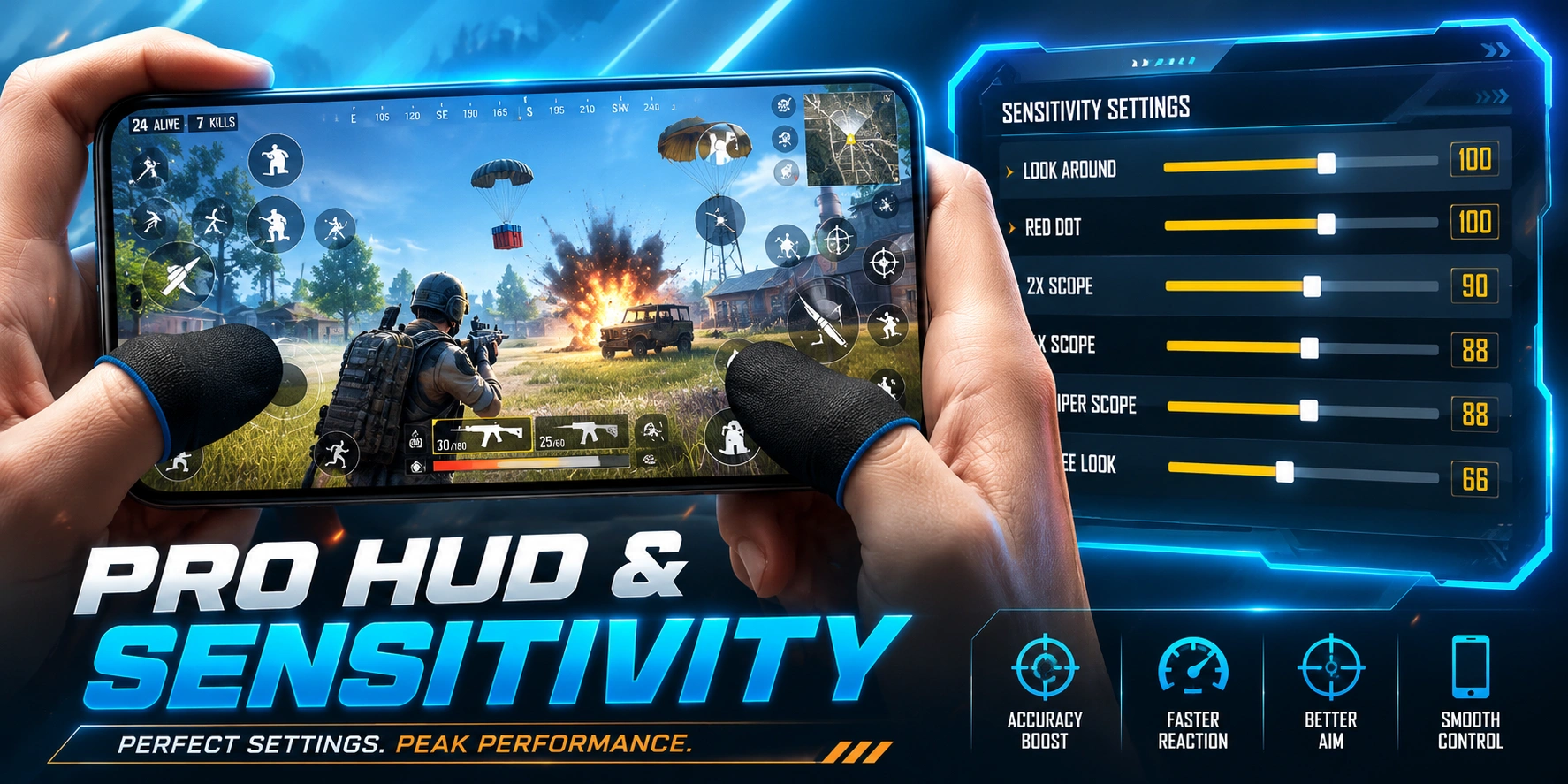Setting Sensitivitas dan HUD FF Pro Player, Auto Lebih Stabil!