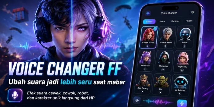 Aplikasi Pengubah Suara Free Fire, Bikin Mabar Makin Rusuh