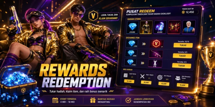 FF Reward Terbaru, Cara Klaim Hadiah Free Fire Resmi dan Aman